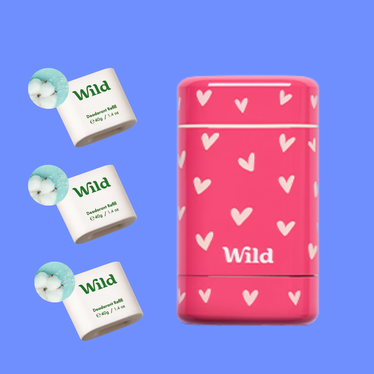Wild TikTok Trending Love Heart Case + Fresh Cotton & Sea Salt Trio Starter Pack