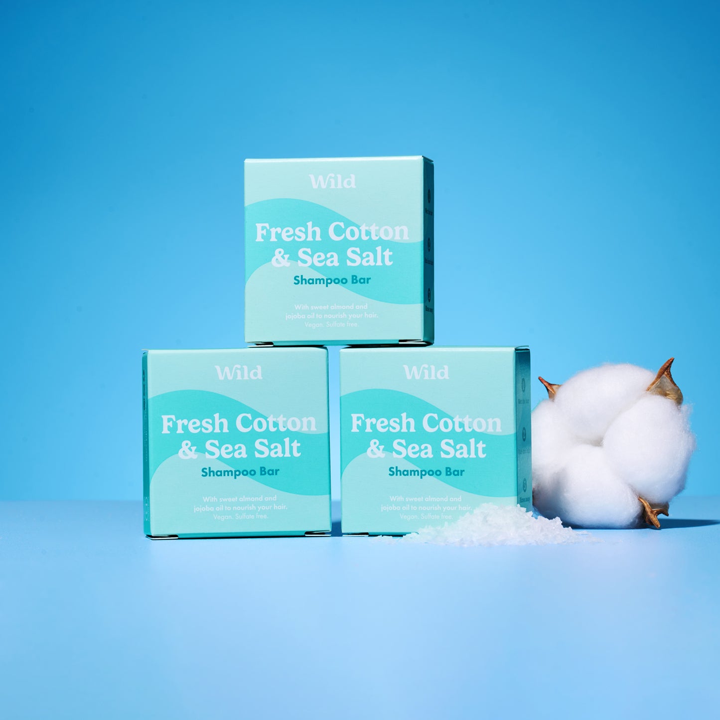 Mini Fresh Cotton & Sea Salt Shampoo Bar Trio Pack
